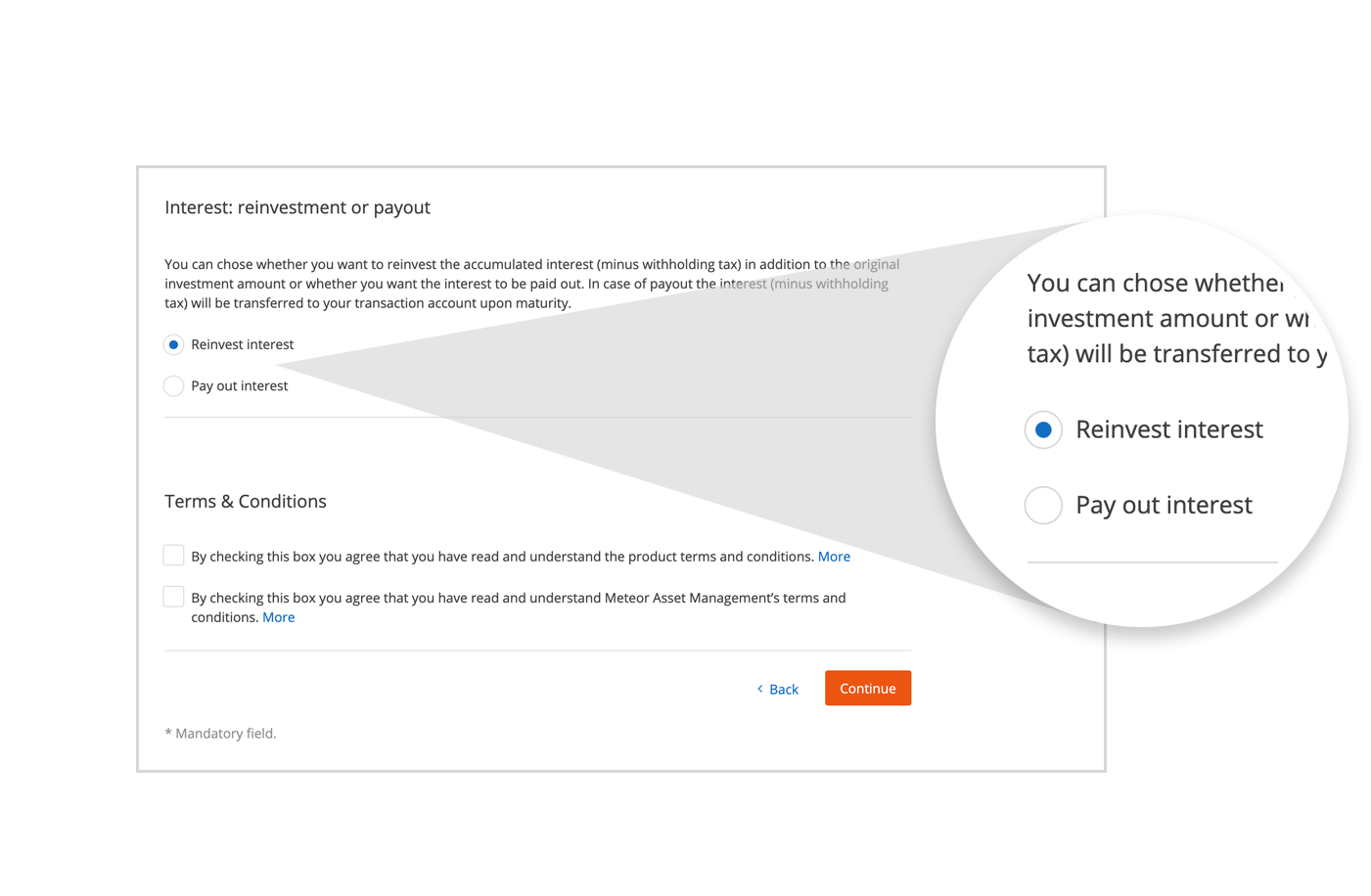 Choose how to renew