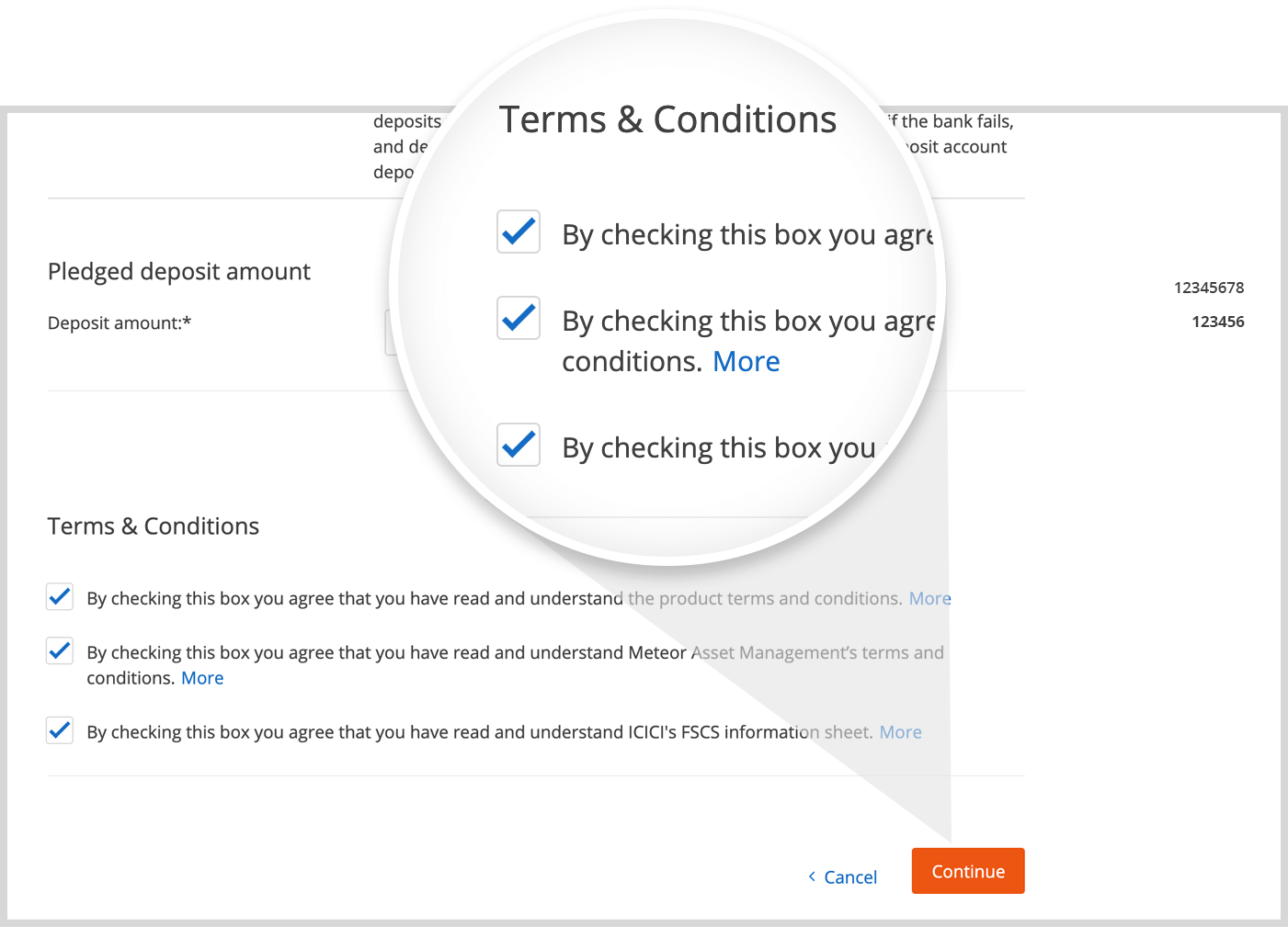 Agree to terms and conditions